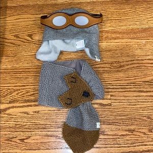 Baby hat and fox scarf